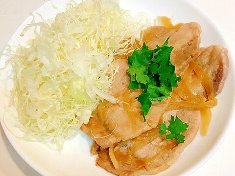 麺つゆで☆豚肉生姜焼き